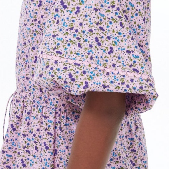 SOLD —-Tuckernuck HYACINTH HOUSE  NWT Purple Floral Matilda Dress med - Picture 5 of 14